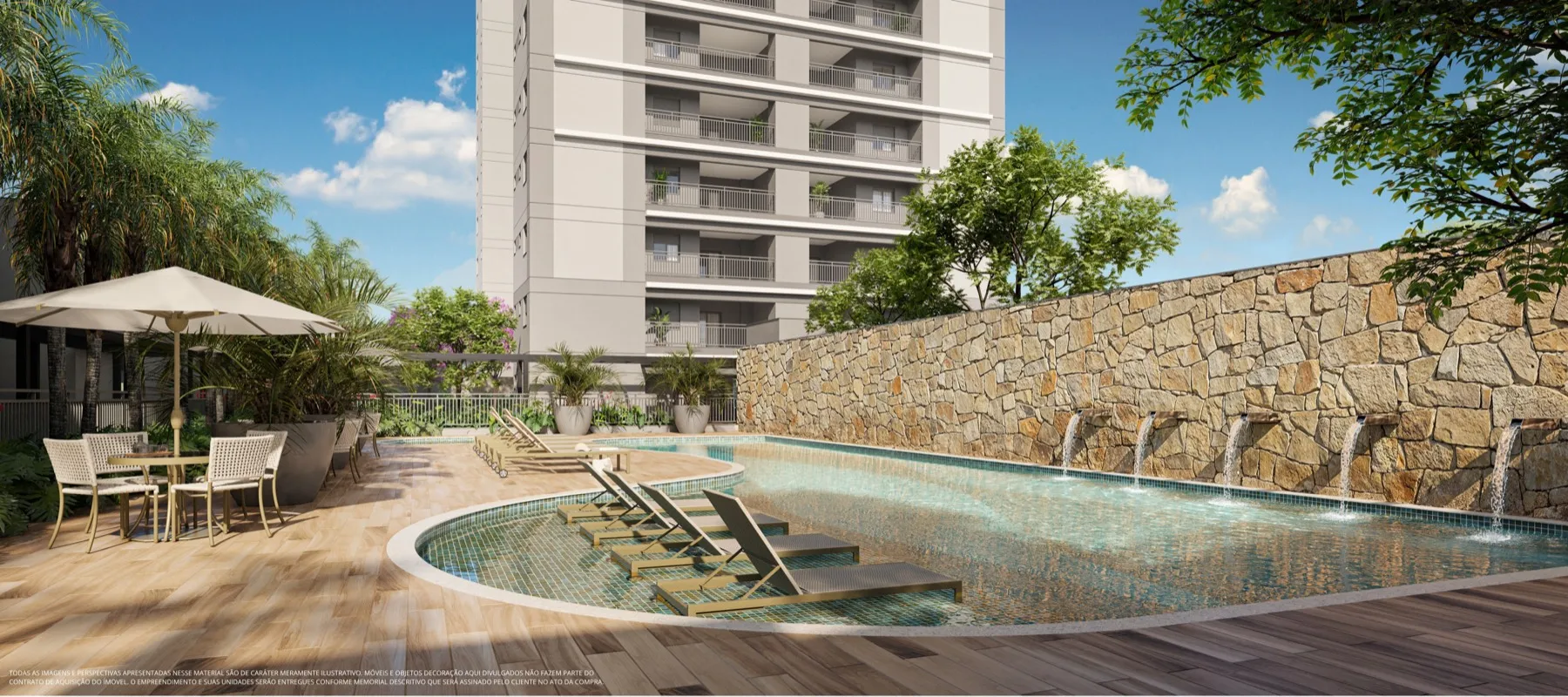 Piscina com prainha